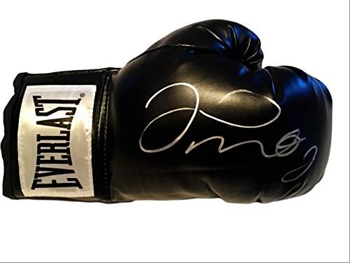 Floyd Mayweather Jr. Autographed Black Everlast Boxing Glove in Silver Marker