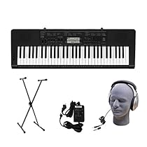 Casio CTK-3200 61-Key Premium Portable Keyboard Package with Headphones, Stand and Power Supply

