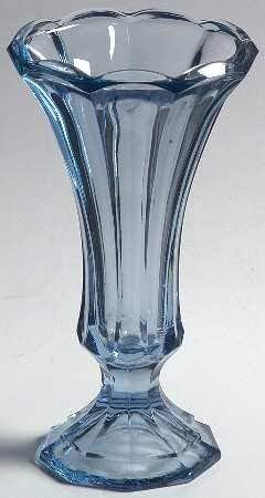 Vintage Fostoria Light Blue Virginia 7" Vase (Discontinued 1986)