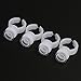 Tinksky Permanent Eyelash Makeup Tool Ink Cup Ring Holder Disposable Pigment Container for Eyebrow Tattooing,100pcs Rings and 100pcs Cups