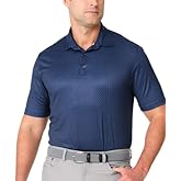 Greg Norman Men's Performance Golf Polo (Navy Blue, S), Small