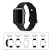iDon Smart Watch Sport Band, Soft Silicone Replacement Sports Band for Apple Watch Band 42mm 2017 Series 3 Series 2 Series 1 (S/M, Red)