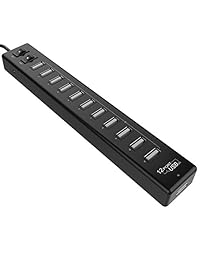 Meter Sunshine Hub, 12 Port Puerto de carga USB Hub para Mac, PC, Unidades flash USB de alta velocidad, y otros dispositivos