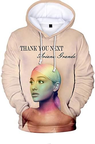 Justins Jazzy Gifts Unisex Ariana Grande 3D Printed Summer Hoodie Top Various Designs Available (Thank You Next 2, XS)