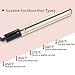 Flat Iron for Hair, GOOLEEN Professional 1 Inch Ceramic Tourmaline Hair Straightener, 2 in 1 Hair Curler and Straightener with 3D Floating Plates Dual Voltage Adjustable Temperature 255-450°F (Gold)