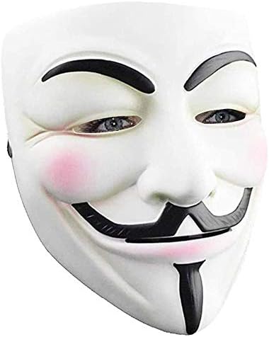 Hacker Mask for Kids - V for Vendetta Mask Halloween Masks Guy Mask for Halloween Costume Cosplay Party Mask