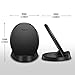 Nekteck iPhone X Wireless Charger,Fast Wireless Charger Stand for Samsung Galaxy S9/ S9 Plus/ S8 /S8 Plus /S7 /S7 S6 Edge,Note 8/5, Standard Charger for iPhone X/ 8/8 Plus(NOT Included AC Adapter)