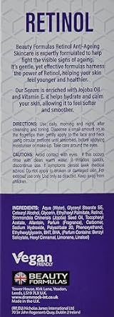 Beauty Formulas Retinol Serum 30ml Anti-Aging Skin Treatment view 3