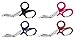 EMT Trauma Shears with Carabiner - Stainless Steel Bandage Scissors for Surgical, Medical & Nursing Purposes - Sharp Curved 2-pack is Perfect for EMS, Doctors, Nurses, Cutting Bandages [Red]