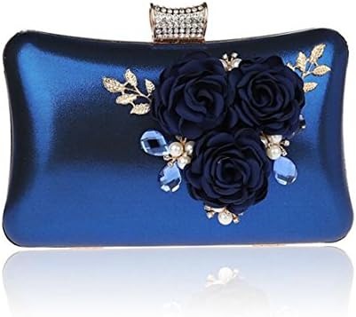large blue clutch bag