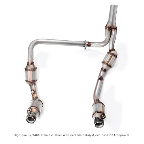 Front Catalytic Converter Exhaust Manifold for Jeep Wrangler JK 2007 2008 2009 6 Cyl 3.8L Assembly Engine Y Pipe - Thumbnail 7