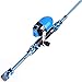 PLUSINNO Kids Fishing Pole with Spincast Reel Telescopic Fishing Rod Combo Full Kits for Boys, Girls, and Adults