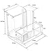 KINGLAKE Acrylic Makeup Brush Pen Holder Brush Organizer Lipstick Brush holder Top Quality Cosmetic Holder with 3 Compartments Desktop Organizer Caddy / Pencil Holder