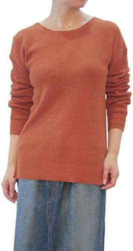 Amazon Rose Bud ローズバッド Rose Bud Couples Ladies無地クルーネックニット 全3色 Rosebud ローズバッドカップルズ 商品番号 4869 カラー オレンジ Orange Dk セーター 通販