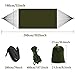 Yeeco Double Camping Hammock, Portable Lightweight Nylon Parachute Hammock- Army Greenthumb 1