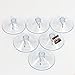 6 Pack of All Purpose 2 1/2 inch Large Strong Suction Cups with Hooks by COTU (R) - Made in USA (Holds up to 8 lbs per Suction Cup)