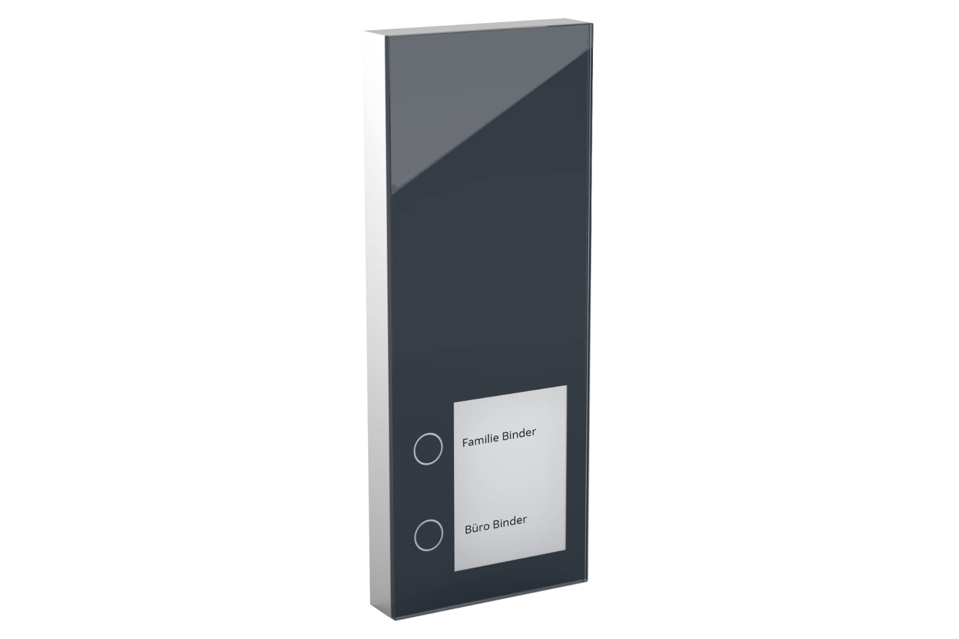 DoorLine Slim Colour: Anthracite by Telegärtner Elektronik l Clever Door Station l Makes TK-System/FRITZ!Box/Router into Door Intercom System I Expandable to Video Intercom System I