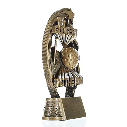 Decade Awards Golf Closest to The Pin Trophy | Golf Tournament Award - 6.5 Inch Tall - Engraved Plate on Request