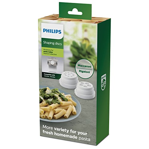 Philips Pasta Maker 2in1 accessory shape kit, Rigatoni and Macaroni