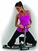 Thigh Glider Exercise Machine Total Fitness Hips Toner with Straps