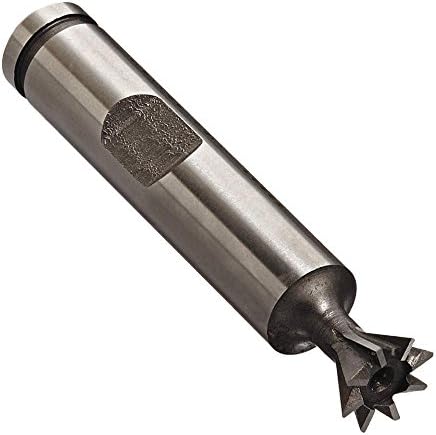 KEO 75154 High-Speed Steel Dovetail Cutter, Uncoated (Bright) Finish, Weldon Shank, 45 Degree Angle, 1-7/8" Cutter Diameter, 7/8" Shank Diameter, 1/2" Face Width