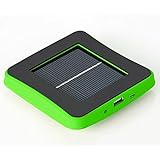 Nergy Saving Universal Solar Window Charger Rechargeable Solar Panel Battery（1800mah) Charger Cellphone Portable Power Bank External Battery Pack with USB Cable for Iphone 4 4s 5 5g Galaxy S4 S3 Note, Etc (green)