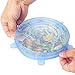 Silicone Stretch Lids (6 Pack) - Bowl Covers for Fresh Food & Leftovers to Keep Food Fresh, Durable & Stretchable Food Covers by THETIS Homes