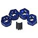 BQLZR 4PCS 12mm Wheel Hex Hubs Drive Adapter with 10mm Length Replacement for TRAXXAS Replacement for Slash RC Truck Model Car Upgrade Parts (Blue)
