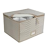 Richards Homewares Deluxe Mocha Fiber Stemware Chest - Holds 12