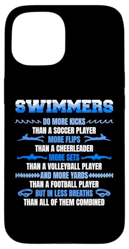 Swimmers Funny Facts Swimming Swim Swimmer Case for iPhone 15