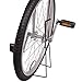 Strong Heavy Duty Black Anodized Iron Unicycle Display Stand for 16 to 24 Inches Wheel Rim Easy Storage Rack Upright Feature Stow Away Balance Training Cycling Exercise Mountain Road Street Bike