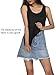Hestya Women Tank Top Built-in Bra Camisole Padded Cami Top Bra Top Cami for Women Lady Girls, Multicolors, S - XXL (XXXL Size, Black)