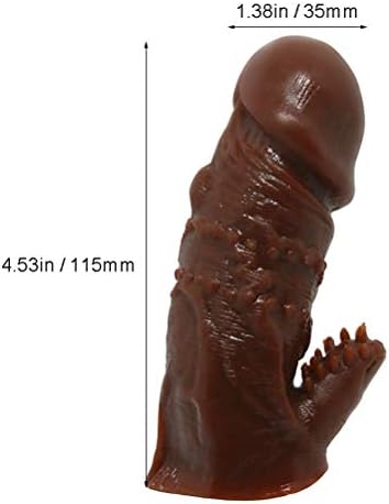 Male Vibration Collars Stretchy Soft Thick Enlarger Enhancer Sleeve Ring Toy for Men