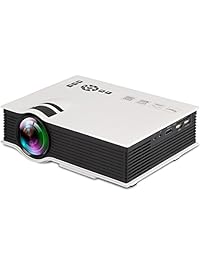 GAOAG Portable Projector, Mini Video Projector LED Full HD Video Projector HDMI, USB, SD, VGA/AV/TV +20% Brighter for Home Theater TV, Laptops, Games and iPhone/Android Smartphones