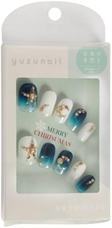 Amazon ゆずネイル ネイルチップ 17 クリスマス 285 クリスマススターナイト チップ10枚 ゆずネイル ビューティー 通販