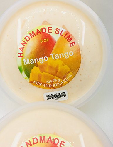 Handmade Crunchy slime Mango fragrance 8 oz container