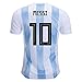 ARGFC Argentina Home Messi Kids #10 Soccer Kit Jersey and Shorts All Youth Sizes (Kids Small 5-8 years of age)