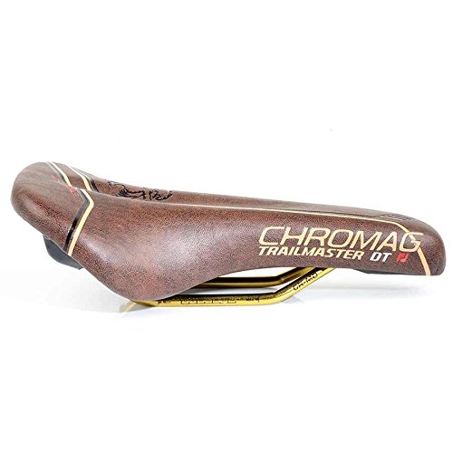 Chromag Trailmaster DT Saddle: Synthetic Cover, Rawhide and Gold