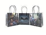 Batman vs Superman 12 Pcs Goodie Bags Party Favor Bags Gift Bags Birthday Bags