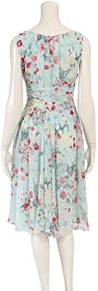 Amazon マックスマーラ Max Mara Pianoforte ワンピース 花柄 シルク 水色 マルチカラー 中古 ワンピース チュニック 通販