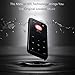 MP3 Player - HonTaseng Portable Sport Bluetooth Metal Music Player with Touch Button, Up to 60 Hours Playback Time, Lossless Sound with Voice Recorder and FM Radio, Expandable 64GB TF Card-Black