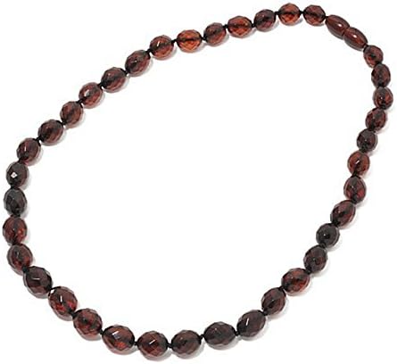 Baltic Cherry Red Amber Necklace 53cm 20.9"