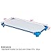 ECR4Kids Stackable Kiddie Cot with Sheet, Standard Size, Classroom Furniture, Blue, 6-Pack