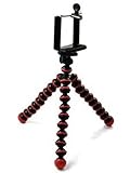 Bestcrew-us Black&Red Octopus Style Portable and adjustable Tripod Stand with Mount / Holder for iPhone, Cellphone 4/4S/5