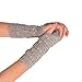 Charberry Fashion Arm Fingerless Winter Unisex Soft Warm Mitten Gloves (Gray)