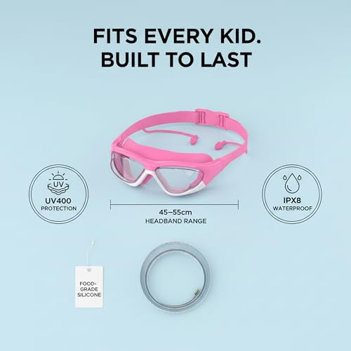 Seaflar Anti-fog Swimming Goggles for General Use | UV Protection, Waterproof, Silicone Seal | Swimming Goggles for Children 6 to 14 Years