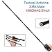 42.5-Inch ABBREE SMA-Male VHF UHF Dual Band 144/430Mhz Foldable Tactical Antenna for Yaesu FT-70DR,FT-2DR,FT-270R TYT Wouxun Ham Two Way Radio