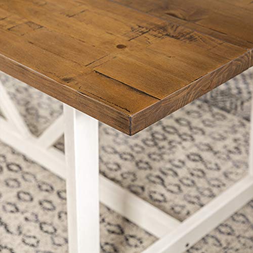 Walker Edison Modern Farmhouse Dining Table Wood Small Dining Room