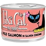 Tiki Cat Gourmet Whole Food 8-Pack Hanalei Luau Wild Salmon in ConsommÃ© Pet Food