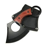 ZED1 6.5" Mini Axe Cleaver Knife for Camping Fixed